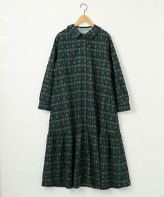 Jocomomola / ホコモモラ ロング・マキシ丈ワンピース | Hidalgo 幾何調プリントワンピース