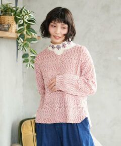 Jocomomola / ホコモモラ ニット・セーター | カラーネップニットプルオーバー