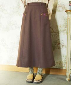 Jocomomola / ホコモモラ ロング・マキシ丈スカート | Pluma de flecha フレアスカート