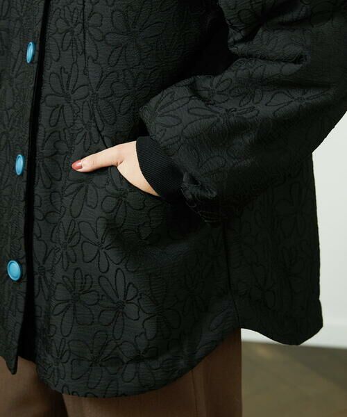 Jocomomola / ホコモモラ その他アウター | Ｌinea ジャカード 中綿入りコート | 詳細12
