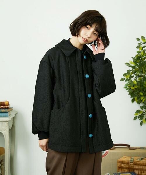 Jocomomola / ホコモモラ その他アウター | Ｌinea ジャカード 中綿入りコート | 詳細6