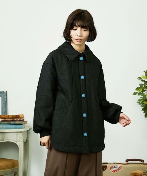 Jocomomola / ホコモモラ その他アウター | Ｌinea ジャカード 中綿入りコート | 詳細7