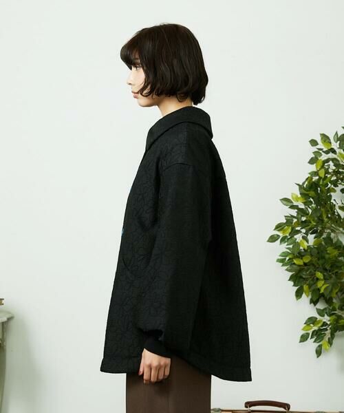 Jocomomola / ホコモモラ その他アウター | Ｌinea ジャカード 中綿入りコート | 詳細8