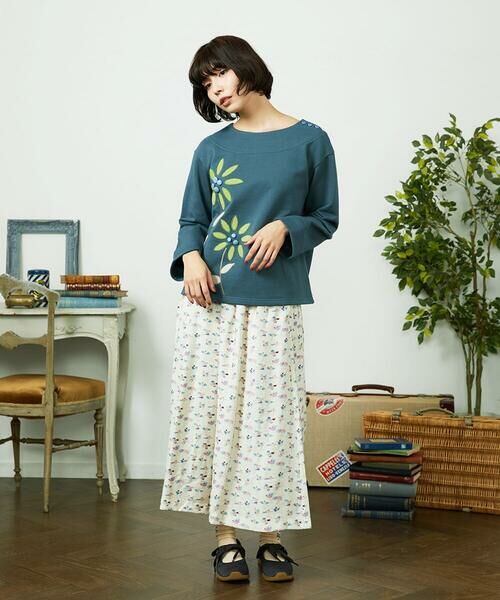 Jocomomola / ホコモモラ カットソー | Palominos flor フラワーアップリケカットソー | 詳細11