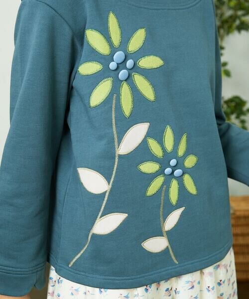 Jocomomola / ホコモモラ カットソー | Palominos flor フラワーアップリケカットソー | 詳細9