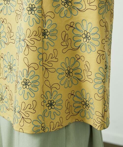 Jocomomola / ホコモモラ カットソー | Crisantemo curvo フラワー総刺繍カットソー | 詳細8