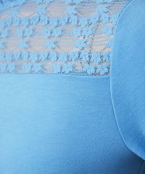 Jocomomola / ホコモモラ カットソー | ベアスムース  レース切り替えカットソー | 詳細11