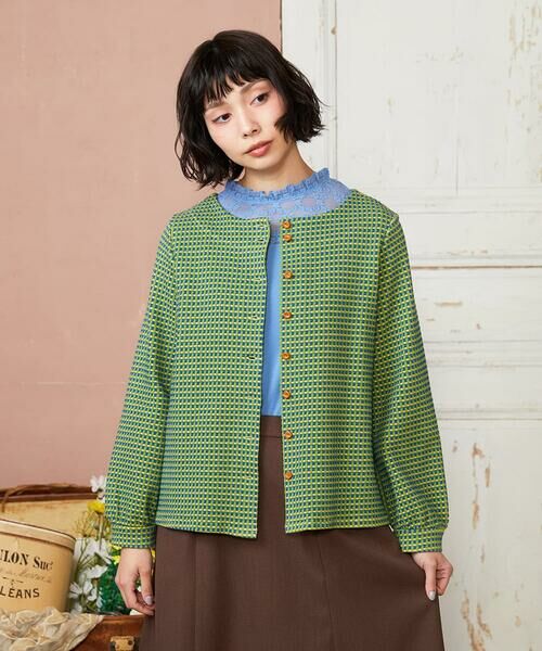 Jocomomola / ホコモモラ カットソー | ベアスムース  レース切り替えカットソー | 詳細16