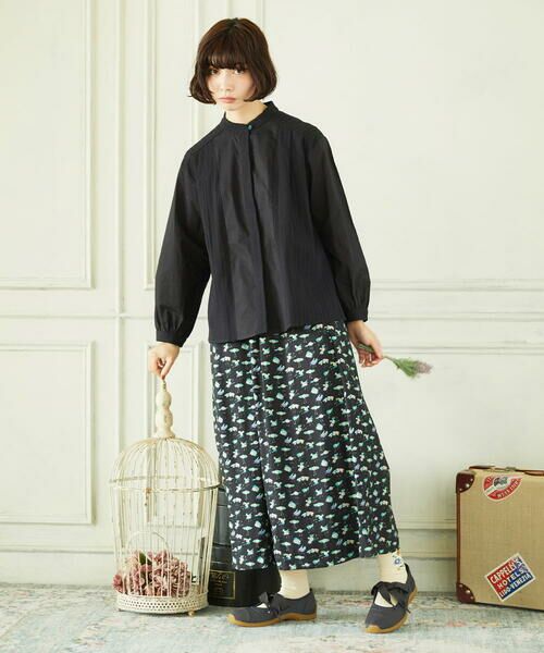 Jocomomola / ホコモモラ その他パンツ | palominos 鳥プリントワイドパンツ | 詳細12