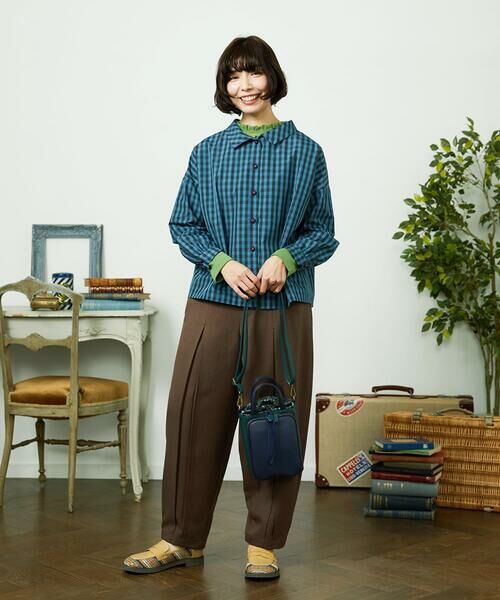 Jocomomola / ホコモモラ チノ・ワークパンツ | Pluma de flecha カーブシルエットパンツ | 詳細10