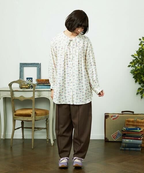 Jocomomola / ホコモモラ チノ・ワークパンツ | Pluma de flecha カーブシルエットパンツ | 詳細12