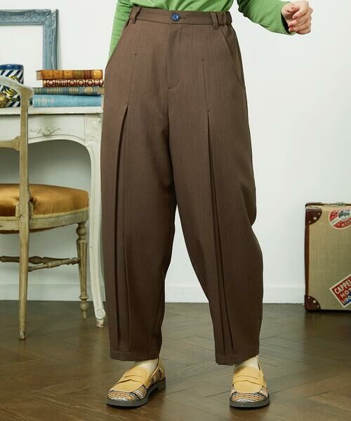 Jocomomola / ホコモモラ チノ・ワークパンツ | Pluma de flecha カーブシルエットパンツ | 詳細15