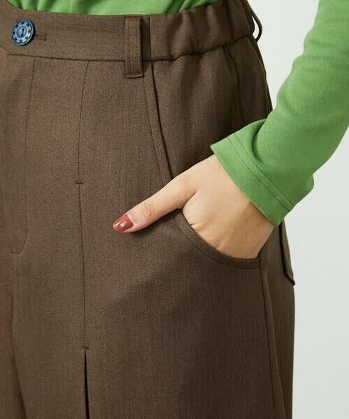 Jocomomola / ホコモモラ チノ・ワークパンツ | Pluma de flecha カーブシルエットパンツ | 詳細20