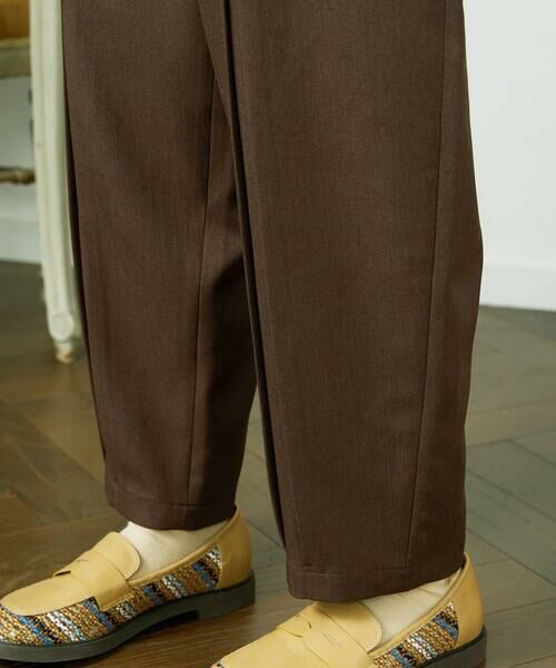 Jocomomola / ホコモモラ チノ・ワークパンツ | Pluma de flecha カーブシルエットパンツ | 詳細21