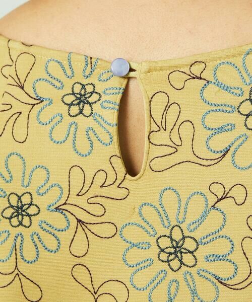 Jocomomola / ホコモモラ ロング・マキシ丈ワンピース | Crisantemo curvo フラワー総刺繍ワンピース | 詳細3