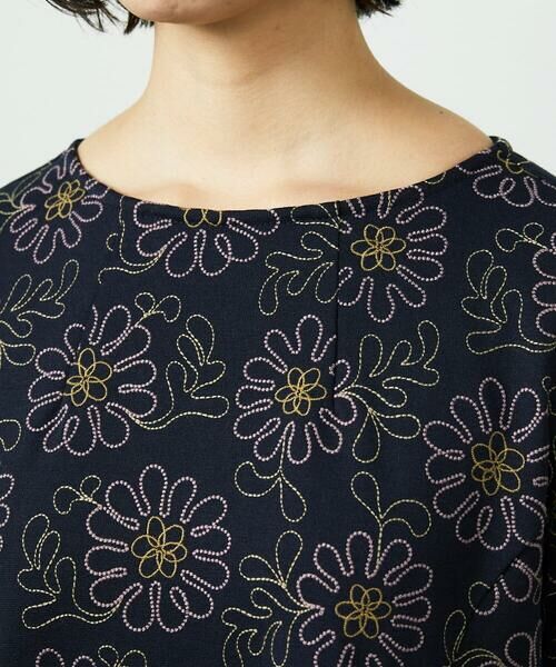 Jocomomola / ホコモモラ ロング・マキシ丈ワンピース | Crisantemo curvo フラワー総刺繍ワンピース | 詳細8