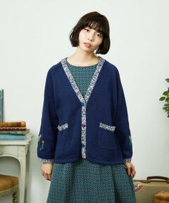 Jocomomola / ホコモモラ カーディガン・ボレロ | Nide de pajaro ファンシーヤーンニットカーディガン