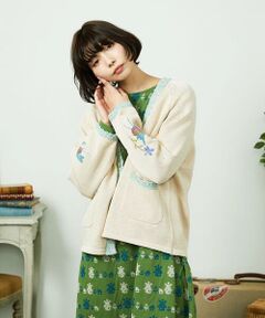 Jocomomola / ホコモモラ カーディガン・ボレロ | Nide de pajaro ファンシーヤーンニットカーディガン