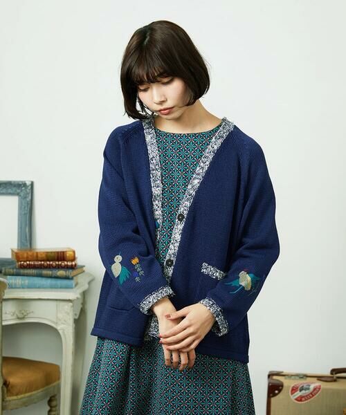 Jocomomola / ホコモモラ カーディガン・ボレロ | Nide de pajaro ファンシーヤーンニットカーディガン | 詳細1