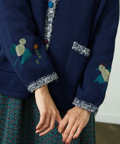 Jocomomola / ホコモモラ カーディガン・ボレロ | Nide de pajaro ファンシーヤーンニットカーディガン | 詳細12