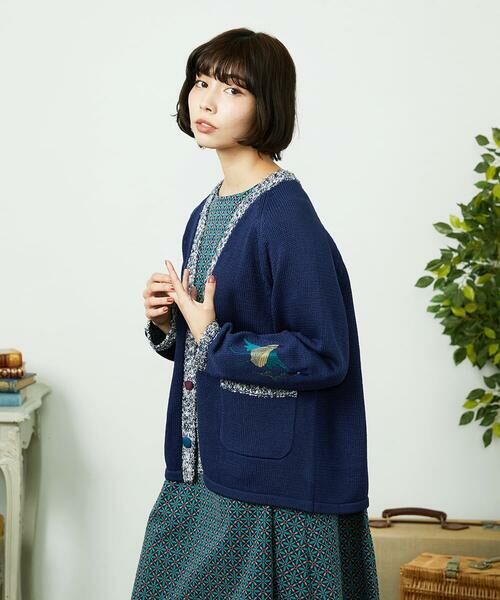 Jocomomola / ホコモモラ カーディガン・ボレロ | Nide de pajaro ファンシーヤーンニットカーディガン | 詳細2