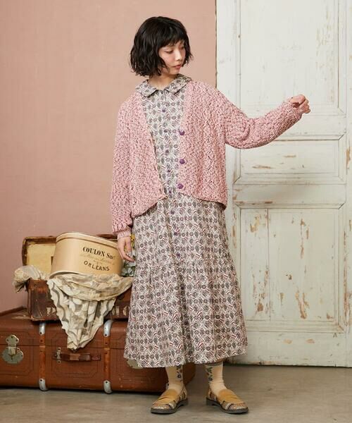 Jocomomola / ホコモモラ カーディガン・ボレロ | カラーネップニットカーディガン | 詳細1