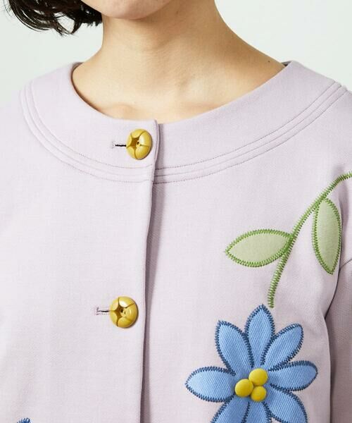 Jocomomola / ホコモモラ カーディガン・ボレロ | Palominos flor フラワーアップリケカーディガン | 詳細10