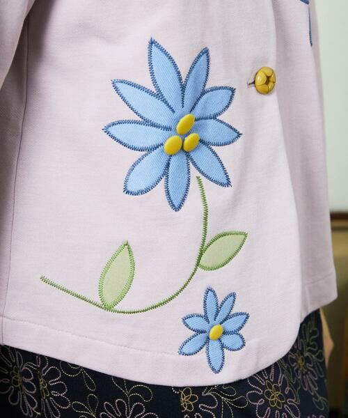 Jocomomola / ホコモモラ カーディガン・ボレロ | Palominos flor フラワーアップリケカーディガン | 詳細13