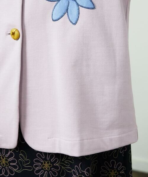 Jocomomola / ホコモモラ カーディガン・ボレロ | Palominos flor フラワーアップリケカーディガン | 詳細15