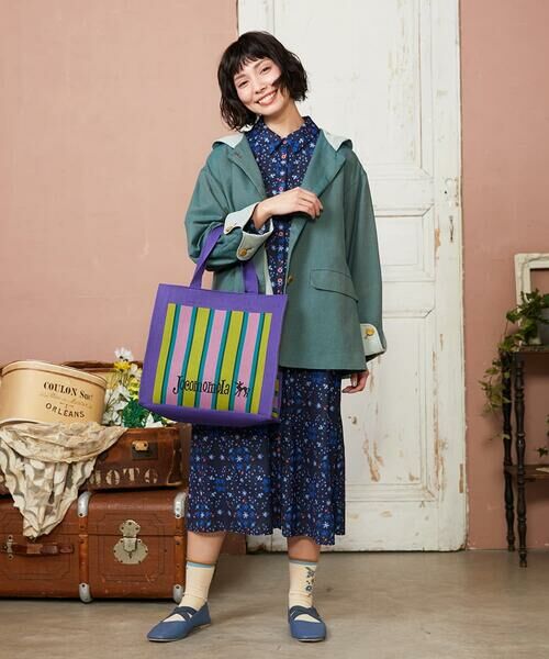 Jocomomola / ホコモモラ ロング・マキシ丈ワンピース | Palomas y flores プリントシャツワンピース | 詳細12