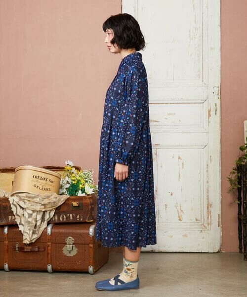 Jocomomola / ホコモモラ ロング・マキシ丈ワンピース | Palomas y flores プリントシャツワンピース | 詳細13