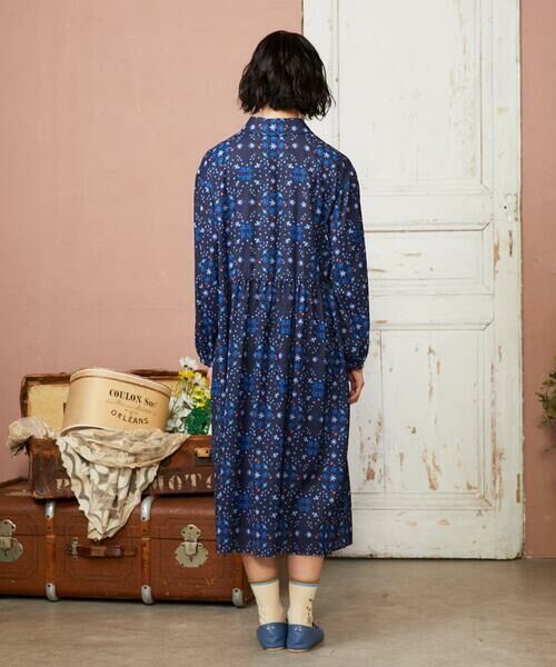 Jocomomola / ホコモモラ ロング・マキシ丈ワンピース | Palomas y flores プリントシャツワンピース | 詳細14