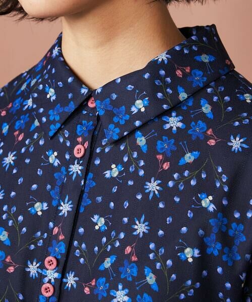 Jocomomola / ホコモモラ ロング・マキシ丈ワンピース | Palomas y flores プリントシャツワンピース | 詳細15