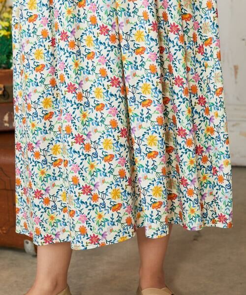 Jocomomola / ホコモモラ ロング・マキシ丈ワンピース | Sancho Panza フラワープリントノースリーブワンピース | 詳細15