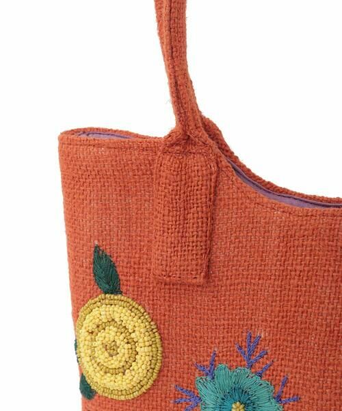 Jocomomola / ホコモモラ トートバッグ | フラワービーズ刺繍トートバッグ | 詳細3