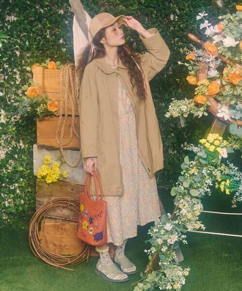 Jocomomola / ホコモモラ トートバッグ | フラワービーズ刺繍トートバッグ | 詳細9