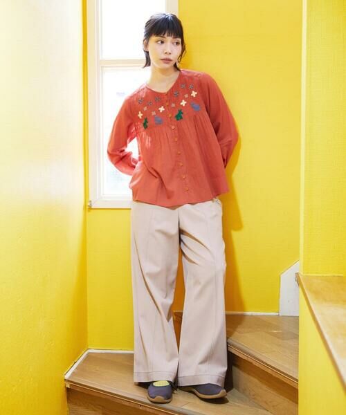 Jocomomola / ホコモモラ シャツ・ブラウス | Baile animal アニマル刺繍ブラウス | 詳細3