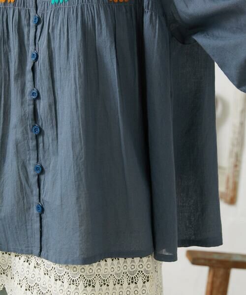 Jocomomola / ホコモモラ シャツ・ブラウス | Baile animal アニマル刺繍ブラウス | 詳細18