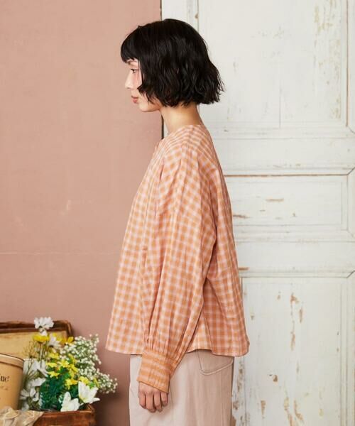 Jocomomola / ホコモモラ シャツ・ブラウス | Puntada ギンガムチェックブラウス | 詳細4