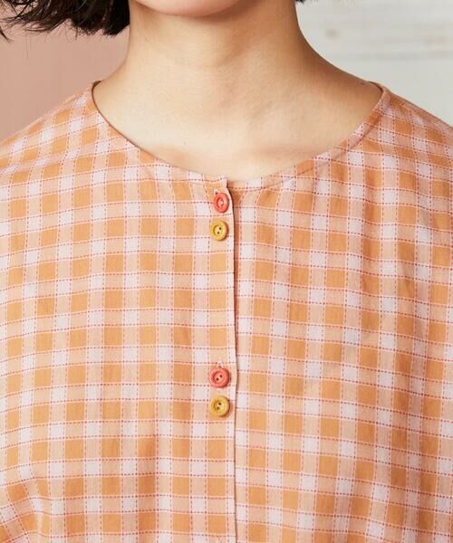 Jocomomola / ホコモモラ シャツ・ブラウス | Puntada ギンガムチェックブラウス | 詳細6