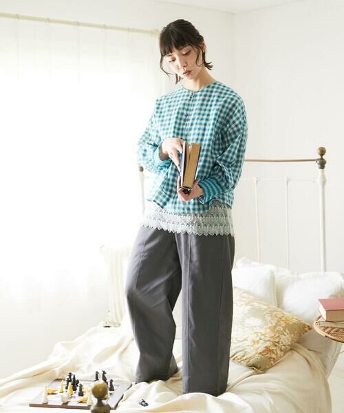 Jocomomola / ホコモモラ シャツ・ブラウス | Puntada ギンガムチェックブラウス | 詳細15