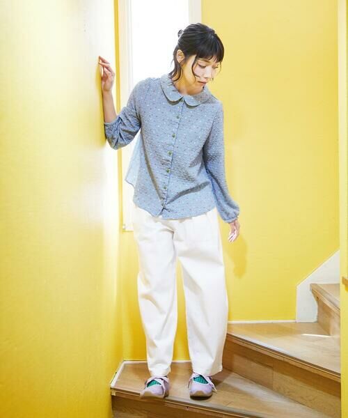 Jocomomola / ホコモモラ シャツ・ブラウス | エンボスドットブラウス | 詳細3