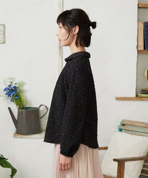 Jocomomola / ホコモモラ シャツ・ブラウス | エンボスドットブラウス | 詳細8