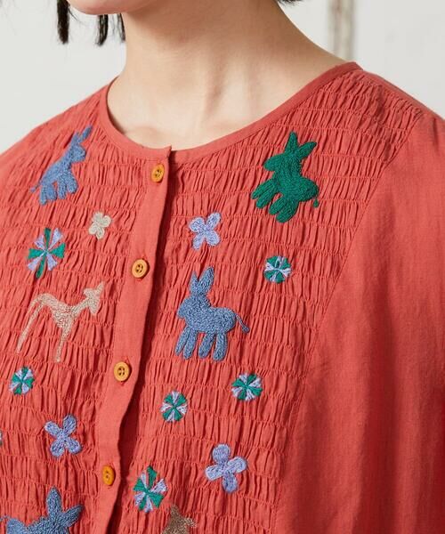 Jocomomola / ホコモモラ ロング・マキシ丈ワンピース | Baile animal アニマル刺繍ワンピース | 詳細4