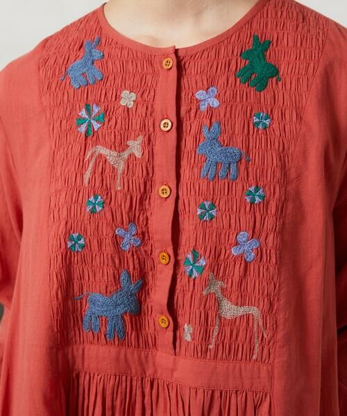 Jocomomola / ホコモモラ ロング・マキシ丈ワンピース | Baile animal アニマル刺繍ワンピース | 詳細5