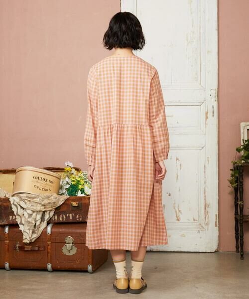 Jocomomola / ホコモモラ ロング・マキシ丈ワンピース | Puntada ギンガムチェックシャツワンピース | 詳細6