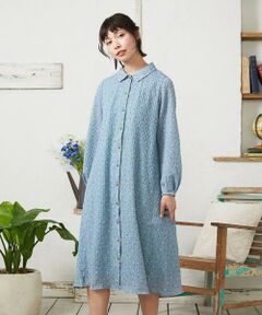 Jocomomola / ホコモモラ ロング・マキシ丈ワンピース | エンボスドットワンピース