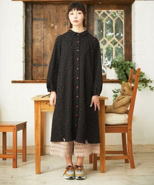 Jocomomola / ホコモモラ ロング・マキシ丈ワンピース | エンボスドットワンピース | 詳細10