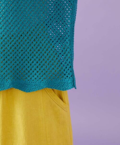 Jocomomola / ホコモモラ ニット・セーター | 【2WAY】Volar フラワーモチーフ半袖ニットベスト | 詳細7