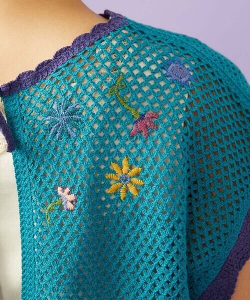 Jocomomola / ホコモモラ ニット・セーター | 【2WAY】Volar フラワーモチーフ半袖ニットベスト | 詳細9